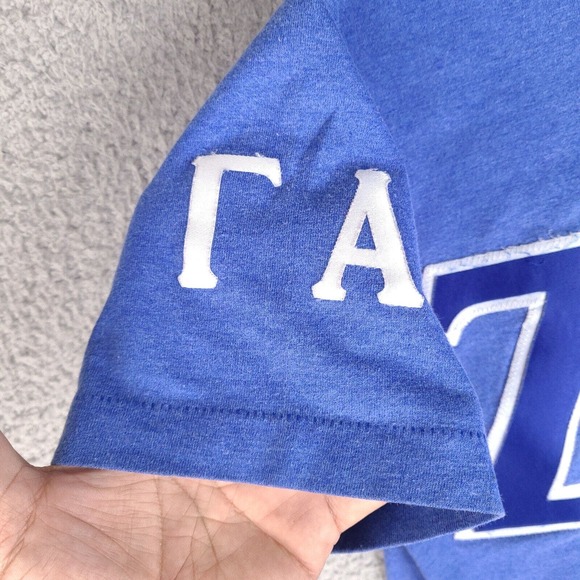 Vintage Sorority Droopy T-Shirt Adult Medium Single Stitch Blue Best USA Made - Picture 7 of 16